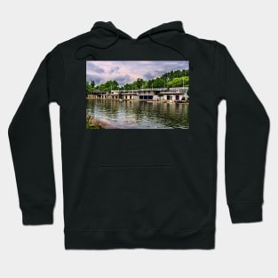 Oxford University Boathouses On The Thames Hoodie